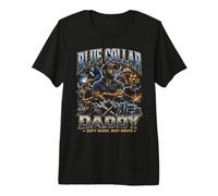 Blue Collar Daddy, Ouvrier en col Bleu, Classe ouvrière T-Shirt Haut de Gamme