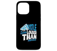 Blue Color Hustle Speaks Louder Blue Graphic Coque pour iPhone 13 Pro Max