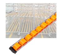 Blue Conveyor Système de rail de roulement à roulettes - 1,2 m - Support de flux de manutention pour palettes - Convoyeur de table de travail robuste - Solution de stockage efficace (30 x 22 mm)