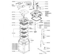 BLUE CORAL-Cuve de remplacement pour filtre - EHEIM PIÈCES DÉTACHÉES - Modèle Professionel 4+ 350T