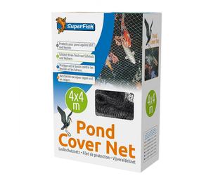 BLUE CORAL-Filet de protection bassin 4x4m avec 10 piquets, SUPERFISH BASSIN