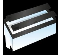 BLUE CORAL-Jeu de volets pour aquarium, set de 2 pièces, JUWEL - modèle Rio 125 (80/35)