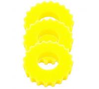 BLUE CORAL-Mousses de filtration jaunes pour bassin SUNSUN BASSIN - modèle CPF 1500 - pack de 3