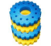 BLUE CORAL-Mousses de filtre CPF 5000 - 2 jaunes et 2 bleues SUNSUN - lot de 4
