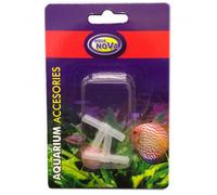 BLUE CORAL-Raccords 3 voies 90° pour tuyaux diamètre 4/6mm en plastique - AQUA NOVA - lot de 2