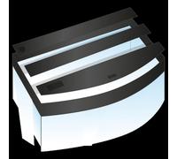 BLUE CORAL-Volets pour aquarium 3 pièces, matière durable, JUWEL - modèle VISION 450