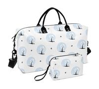 Blue Crush Grand sac de voyage de nuit Sac de sport avec trousse de toilette pour randonnée Grande capacité