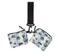 Blue Crush Lot de 2 portefeuilles doubles pour femme avec porte-clés, Bleu Crush, 1 size, Décontracté