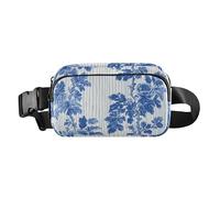 Blue Crush Sac banane tendance pour homme et femme Mini sac banane de course à pied avec sangle réglable pour voyage, gym, travail, Bleu Crush, 1 size
