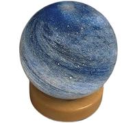 Blue Crystal Ball, Solar System Stone Model Irregular Gemstone Planets Decoration for Feng Shui and Home,Dark Gemstone Stone