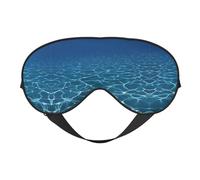 Blue Deep Ocean Sleep Eye Mas Updated Design Bloque la lumière Nuit Eye Blinder Hommes Femmes Shift Travail Voyage