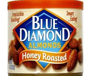 BLUE DIAMOND ALMOND HONEY ROASTED, 6 OZ