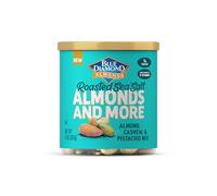 Blue Diamond Almonds, Noix mélangées torréfiées sel de mer Deluxe Snack Noix, amandes, pistaches et noix de cajou, boîte de 396,9 g (1 pièce)
