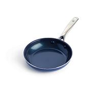 Blue Diamond Cookware Poêle à Frire de 20 cm avec Revêtement Antiadhésif en Céramique Renforcé avec des Diamants, Sans PFAS, Va au Lave-Vaisselle, Va au Four, Bleu
