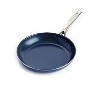 Blue Diamond Cookware Poêle à Frire de 26 cm avec Revêtement Antiadhésif en Céramique Renforcé avec des Diamants, Poêle à œufs, Sans PFAS, Va au Lave-Vaisselle, Va au Four, Bleu