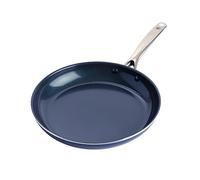 Blue Diamond, Poêle à Frire de 28 cm avec Revêtement Antiadhésif Renforcé avec des Diamants, Sans PFAS, Compatible avec l'Induction, Résistante au Lave-vaisselle et au Four,Fete des Pere, Coloris Bleu