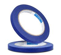 Blue Dolphin™ Ruban de masquage professionnel - 10 mm x 50 m - Bleu - Facile à enlever - Résistant aux UV - Se retire sans laisser de traces - Sans solvant