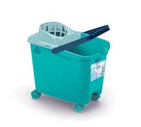 Blue Dolphin - Seau à Serpillière 100% Recyclé, Seau à Serpillière avec Essoreuse, Nettoyage des Sols, Seau à Serpillière avec Roues Pivotantes, Capacité 14L, Seau à Franges, Nettoyage de la Maison.