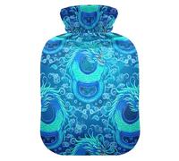 Blue Dragon Bouillotte avec housse en velours doux pour compresse chaude et froide Taille S