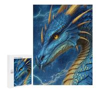 Blue Dragon Fantasy Artwork Puzzle 1000 Pièces Educa Jouet en Bois Cadeau Unique Décoration Intérieure Jeu Éducatif Challenge Toy Adultes Et Enfants À Partir De 14 Ans 500 PCS