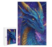 Blue Dragon Fantasy Artwork Puzzle 1000 Pièces Educa Jouet en Bois Cadeau Unique Décoration Intérieure Jeu Éducatif Challenge Toy Adultes Et Enfants À Partir De 14 Ans 1000 PCS