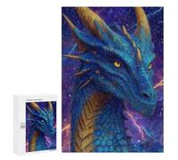 Blue Dragon Fantasy Artwork Puzzle 300 Pièces Educa Jouet en Bois Cadeau Unique Décoration Intérieure Jeu Éducatif Challenge Toy Adultes Et Enfants À Partir De 14 Ans 300 PCS