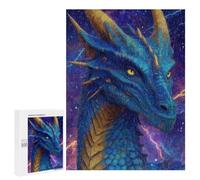 Blue Dragon Fantasy Artwork Puzzle 500 Pièces Educa Jouet en Bois Cadeau Unique Décoration Intérieure Jeu Éducatif Challenge Toy Adultes Et Enfants À Partir De 14 Ans 500 PCS