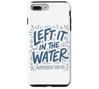 Blue Drawn l'a laissé dans l'eau Matthieu 28:19 Coque pour iPhone 7 Plus/8 Plus
