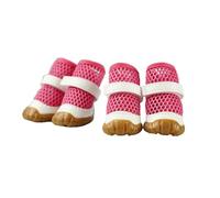 Blue Dream Island Chaussures d'été pour chien, chat et chien, bottes d'été en maille respirante, housse de protection pour pattes d'animaux domestiques, antidérapantes, anti-saleté, anti-brûlure,