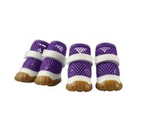 Blue Dream Island Chaussures d'été pour chien, chat et chien, bottes d'été en maille respirante, housse de protection pour pattes d'animaux domestiques, antidérapantes, anti-saleté, anti-brûlure,