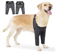 Blue Dream Island Coudière pour chien pour callosités, manchon de récupération articulaire pour éviter le léchage des plaies, coudières avec rembourrage en maille pour chiens de taille moyenne et