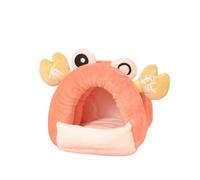 Blue Dream Island Lit pour cochon d'Inde, nid d'hiver chaud et confortable pour petit animal de compagnie blottissant, niche pour petits lapins, cochons d'Inde, hamsters, chinchilla, planeurs en sucre