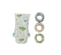 Blue Dream Island Lot de 20 chaussures jetables pour chien avec 3 bandages, imperméables et anti-léchage, bottes anti-léchage pour animal domestique, bottes anti-salissures _ M (vert)