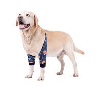 Blue Dream Island Manchon de récupération pour patte avant pour chien, genouillère pour animal domestique de taille moyenne et grande taille 5XL (univers)