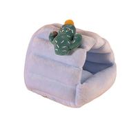 Blue Dream Island Petit nid d'hiver chaud et confortable pour petit animal de compagnie, lit pour hamster, cochon d'Inde, petit animal de compagnie 3D pour planeur en sucre, chinchilla, lapin_m