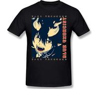Blue Exorcist Men's Basic Short Sleeve T-Shirt Black Manches Courtes(Medium)