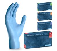 Blue Extra Strong Disposable Gloves,Size S Nitrile Gloves,50% Thicker,100 P./Box,Powder-Free Disposable Gloves,Latex Free Mechanical Nitrile Gloves,Disposable Glove In Sizes S,M,L & Xl