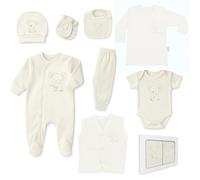 Blue Eyes Ensemble cadeau pour bébé 8 pièces en 100% coton naturel - Ensemble de première nécessité pour nouveau-né pour garçon et fille Vêtements unisexe 0-4 mois (Koala)