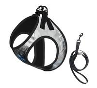 Blue Eyes Harnais avec laisse pour petit chien Motif loup