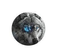 Blue Eyes Wolf Lot de 10/24 désodorisants ronds pour voiture Parfum lavande
