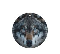 Blue Eyes Wolf Lot de 10/24 désodorisants ronds pour voiture Parfum lavande