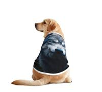 Blue Eyes Wolf1 Chemise pour animal de compagnie, gilet doux, respirant, léger et extensible pour chien de taille moyenne