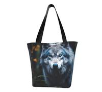 Blue Eyes Wolf1 Sac à bandoulière confortable pour l'été, voyage, plage, travail, usage quotidien