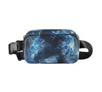Blue Flash Tech Ape Warrior Sac à bandoulière élégant pour homme et femme Résistant à l'eau Sac banane antivol avec sangle réglable pour cyclisme, randonnée, gym, Blue Flash Tech Ape Warrior, 1 size