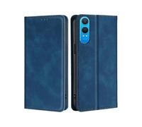 (Blue) For OnePlus Nord CE4 Lite 5G Wallet Case PU Leather Magnetic Closing Phone Cover