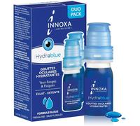 Blue Formula Drops-Whitens The White Of The Eye-Moisturizes Red And Tired Eyes- Formula-Made In France-No Preservatives-Pack Of 2 X 10 Ml
