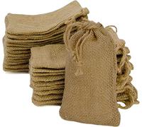 Blue Fox Lot de 24 sachets en toile de jute Couleur naturelle écru , 24 Stück, 9 cm x 15 cm