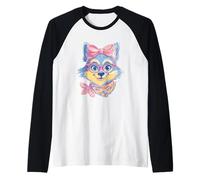 Blue Fox Lunettes avec nœud Rose Manche Raglan