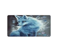 Blue Fox Tapis de souris de jeu imperméable et antidérapant rectangulaire multifonctionnel lisse pour clavier générique pour ordinateur portable 60 x 30 cm
