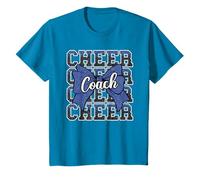 Blue Funny Sport Loud Proud Cheer Coach, papa, fête des pères T-Shirt